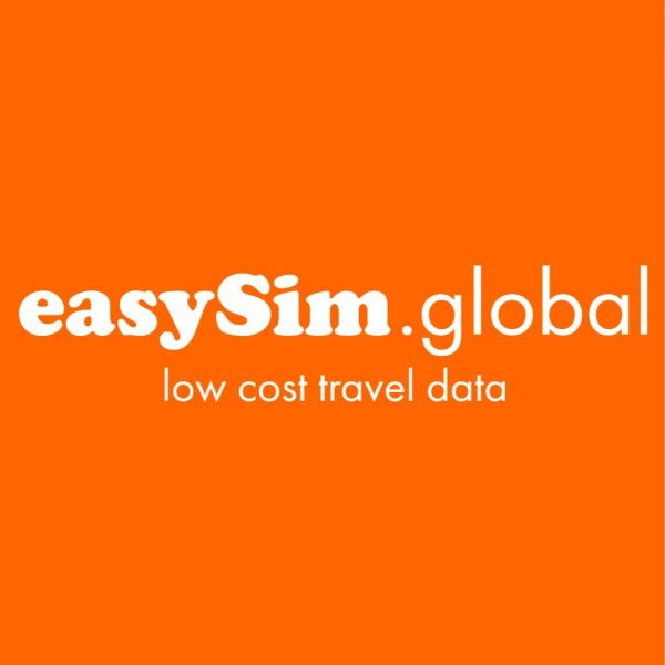 easySim logo with orange background