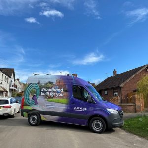 Quickline Van in Street 2023
