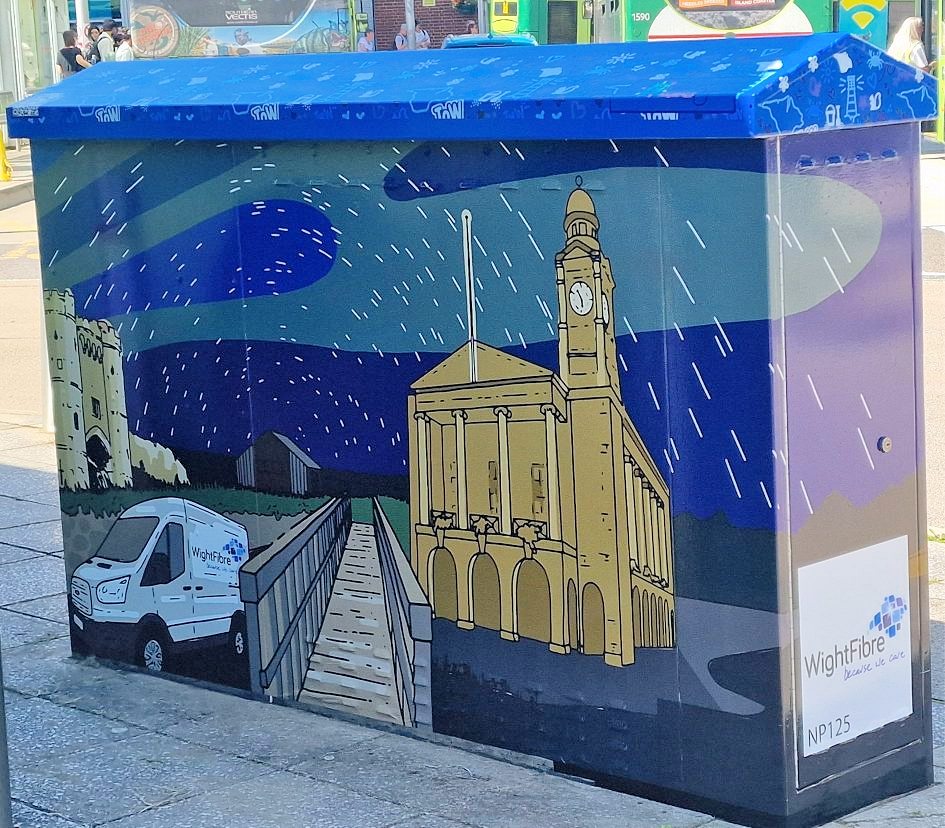 WightFibre-Painted-Cabinet-in-Newport-Bus-Station