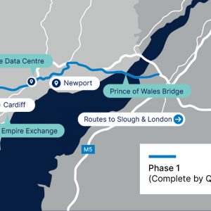 Ogi Fibre Route Map into Wales UK