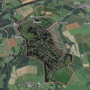 Stocksfield UK Village Google Map Overview
