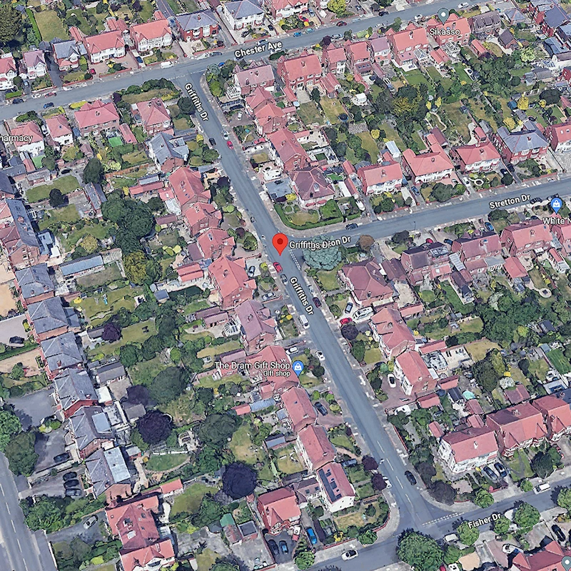 3D-Overhead-view-of-Griffiths-Dr-in-Southport-Google