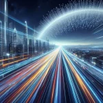 Fibre optic speeds of the future visualised for MJ by CoPilot on 28062024