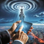 Mobile-mast-and-man-using-smartphone-by-CoPilot-for-MJ-on-190624