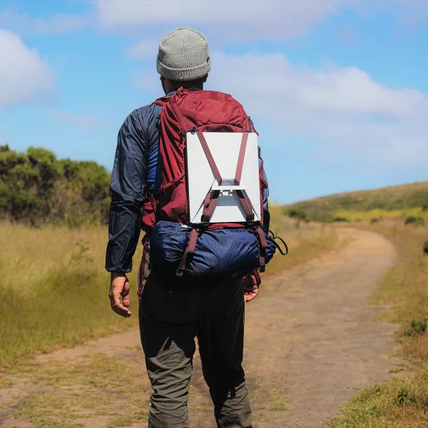 Starlink-UK-Mini-Dish-on-Roaming-Back-Packers-Back