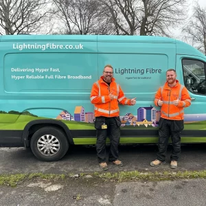 Lightning-fibre-engineers-next-to-their-van