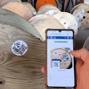 ACOME Cable Drum and Waste QR Code (PR 150125)