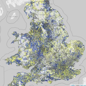 Thinkbroadband Project Gigabit OMR Map Feb 2025