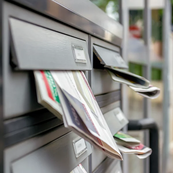 Junk mail stuffed in letterbox by 123rf ID 78201648