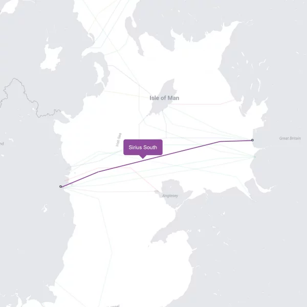 Sirius South Subsea Fibre Cable Screenshot Submarine Cable Map by MJ 190925