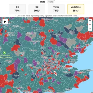 Which?'s postcode based map of uk mobile signal quality 2025