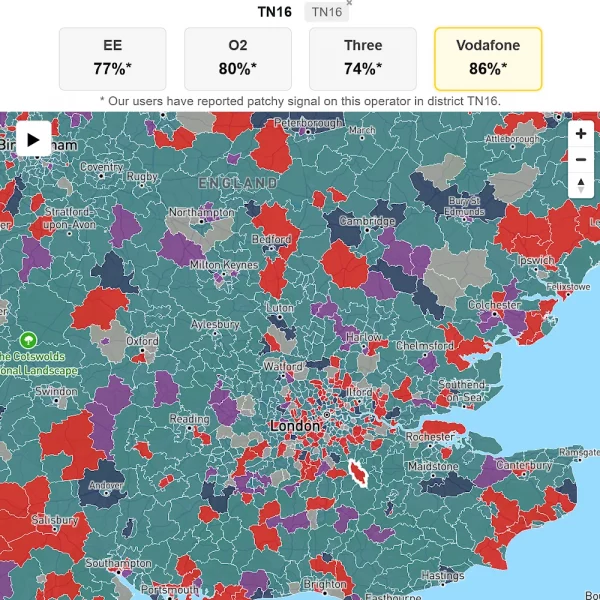 Which?’s postcode based map of uk mobile signal quality 2025