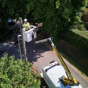 Netomnia 2025 engineer up pole in Cheltenham