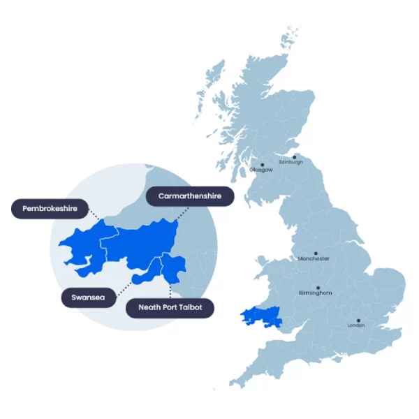Swansea Bay City Deal Map from Website