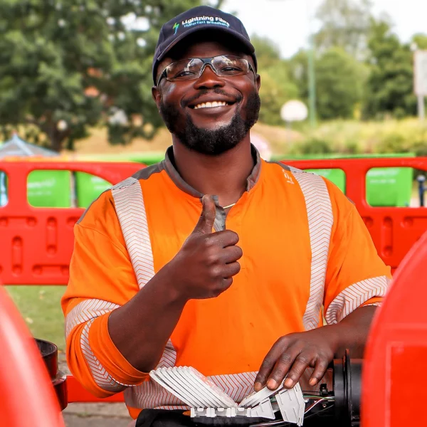 Lightning Fibre engineer Freddie