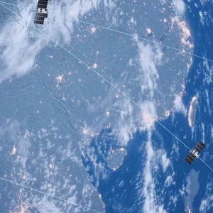 Spacecoin Satellites over Earth