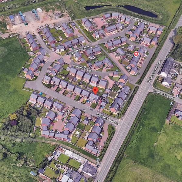 Amberwood estate in Carlisle – Google Maps Screenshot 291225