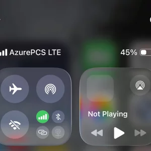 AzurePCS UK Mobile LTE 4G Connection on Smartphone