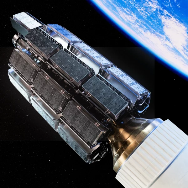 Amazon Leo Satellites on Top of Rocket Pod