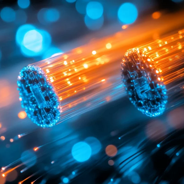 Fibre optical network cable close-up by 123rf ID245596935