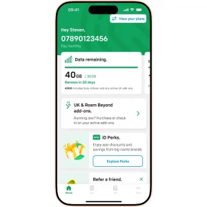iD Mobile App Screenshot