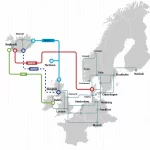 FARICE AUDUR Subsea Cable Map to UK