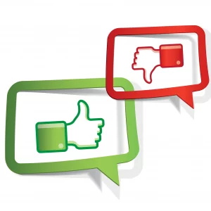 Good versus bad consumer broadband opinions by 123rf ID34855810