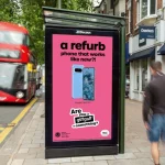 giffgaff refurbish phone digital UK street poster