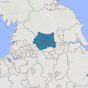 Streetwave West Yorkshire (England) Map Graphic
