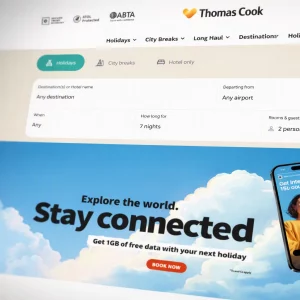 Thomas Cook Website Screenshot UK