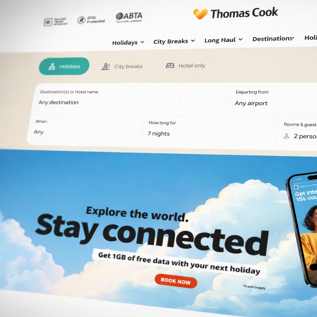 Thomas Cook Harness Travel eSIM to Give Every Customer 1GB of Free Mobile Data