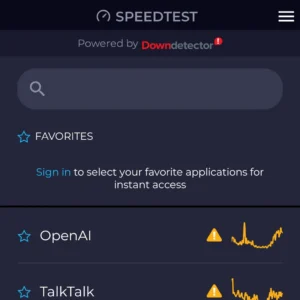 Downdetector uk app screenshot