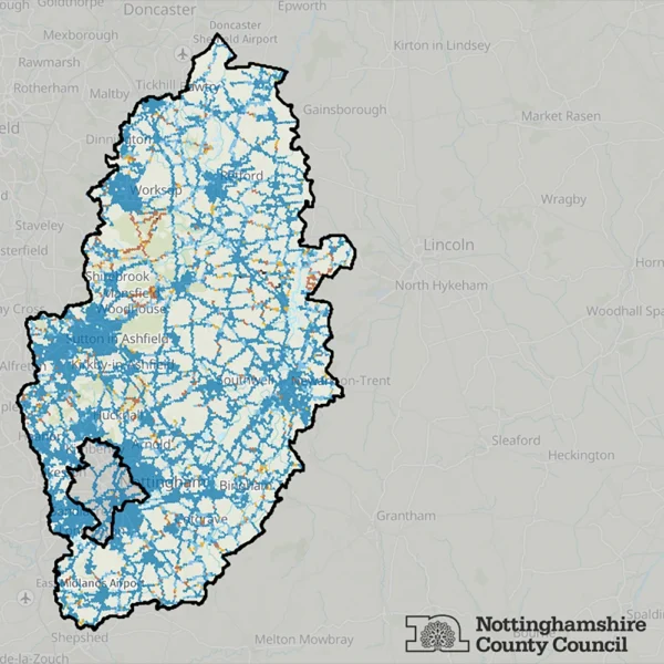 Nottinghamshire-uk-mobile-coverage-map-by-FarrPoint