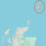 Shetland Islands and Scotland Google Maps Screenshot
