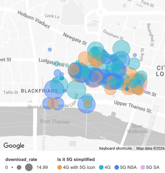 SignalTracker-central-London-mobile-data-speeds