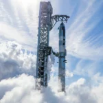 Starship rocket flight 14 on launch pad