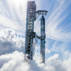 Starship rocket flight 14 on launch pad