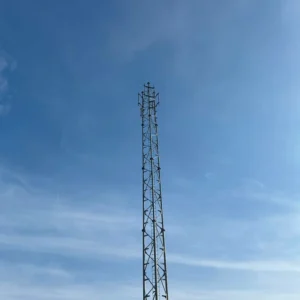 Vodafone temporary mast site in Lancaster by MP Cat Smith