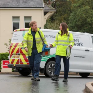 2026 Openreach Lauren McGaughey and engineer