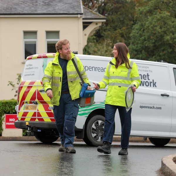 2026 Openreach Lauren McGaughey and engineer