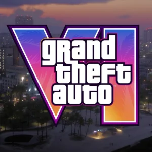 Grant Theft Auto VI on city background