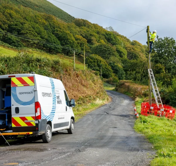 Openreach 2026 engineer up a rural pole