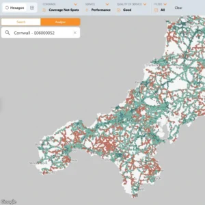 Streetwave Cornwall mobile study map