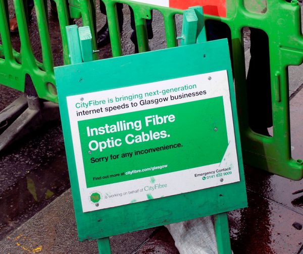 cityfibre installing fibre optic cables in uk city