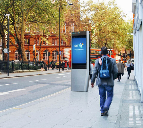bt linkuk london uk Gigabit free wifi kiosk