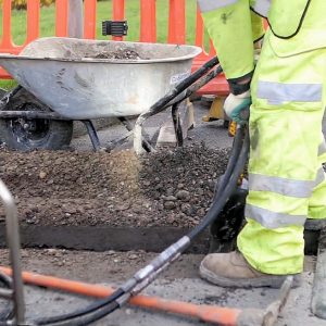 community fibre trench dig