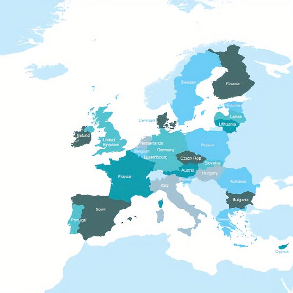 european union including united kingdom map