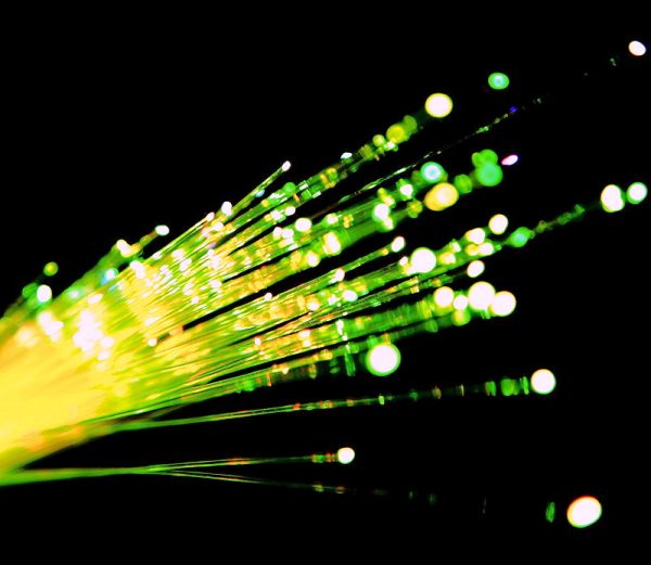 green yellow fibre optic freepix