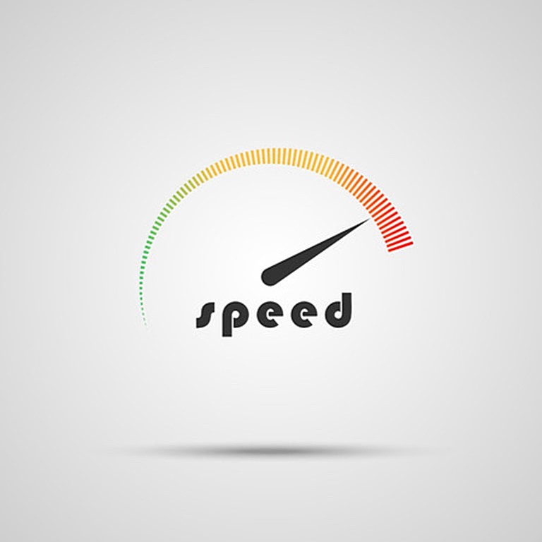 speed broadband meter on grey background uk