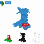 wales uk three maps